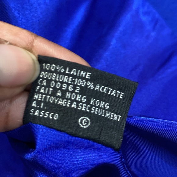 Nolan Miller vintage made Hong Kong blazer with beading embroidered detail sz 8 - Picture 12 of 13